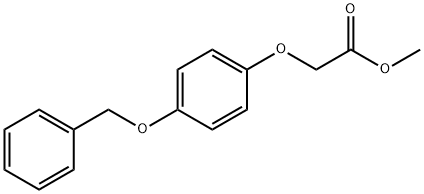 Acetic acid, 2-[4-(phenylmethoxy)phenoxy]-, methyl ester Structure