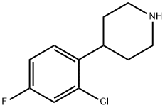 4-(2-chloro-4-fluorophenyl)piperidine Structure