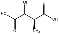 L-Aspartic acid, 3-hydroxy- Structure