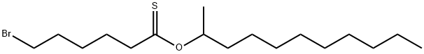 Hexanethioic acid, 6-bromo-, S-undecyl ester Structure