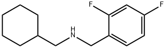 Benzenemethanamine, N-(cyclohexylmethyl)-2,4-difluoro- Structure