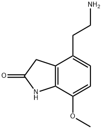 2H-Indol-2-one, 4-(2-aminoethyl)-1,3-dihydro-7-methoxy- Structure