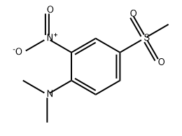 Benzenamine, N,N-dimethyl-4-(methylsulfonyl)-2-nitro- Structure