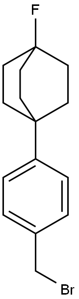 1-fluoro-4-(p-broMoMethylphenyl)bicyclo<2.2.2>octane Structure