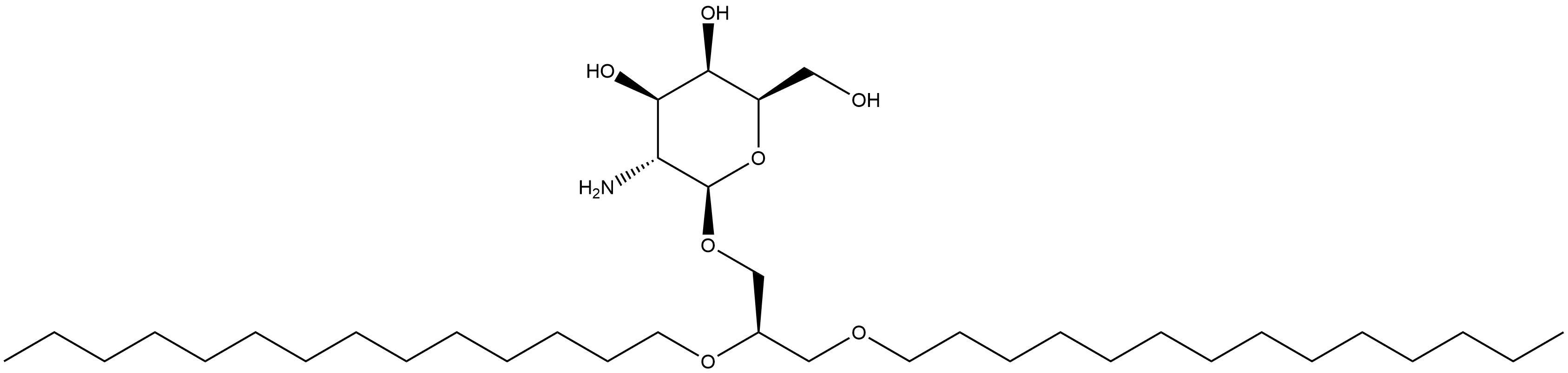 β-D-Galactopyranoside, 2,3-bis(tetradecyloxy)propyl 2-amino-2-deoxy-, (R)- (9CI) Structure