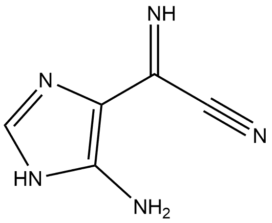 1H-Imidazole-4-acetonitrile, 5-amino-α-imino- 구조식 이미지