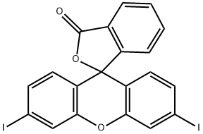 Spiro[isobenzofuran-1(3H),9'-[9H]xanthen]-3-one, 3',6'-diiodo- Structure