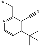 3-Pyridinecarbonitrile, 4-(1,1-dimethylethyl)-2-(hydroxymethyl)- Structure