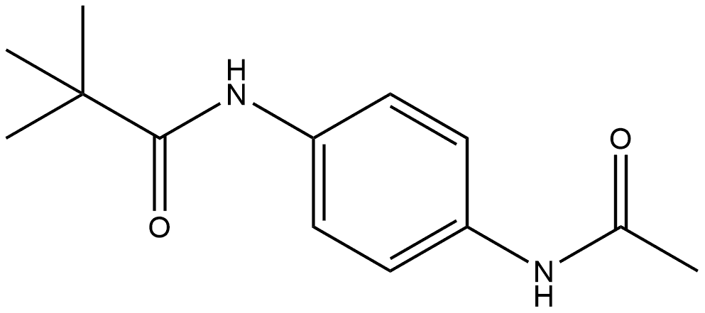 N-[4-(Acetylamino)phenyl]-2,2-dimethylpropanamide Structure