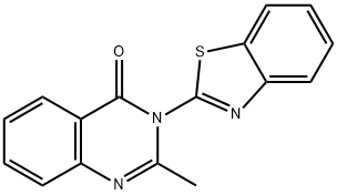 3-(Benzo[d]thiazol-2-yl)-2-methylquinazolin-4(3H)-one Structure