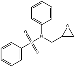 Benzenesulfonamide, N-(2-oxiranylmethyl)-N-phenyl- Structure