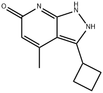 6H-Pyrazolo[3,4-b]pyridin-6-one,3-cyclobutyl-1,2-dihydro-4-methyl-(9CI) 구조식 이미지