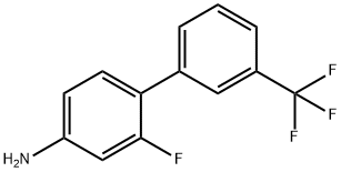 [1,1'-Biphenyl]-4-amine, 2-fluoro-3'-(trifluoromethyl)- 구조식 이미지