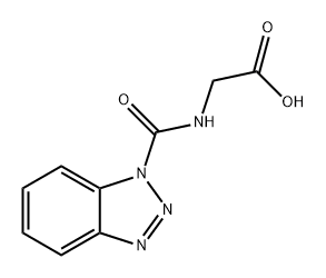 Glycine, N-(1H-benzotriazol-1-ylcarbonyl)- 구조식 이미지