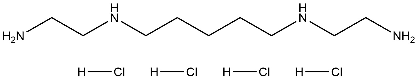 1,5-Pentanediamine, N1,N5-bis(2-aminoethyl)-, hydrochloride (1:4) Structure