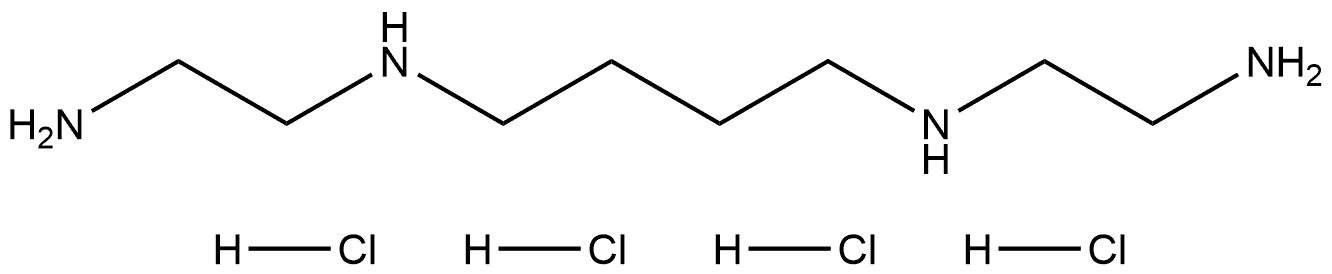 1,4-Butanediamine, N1,N4-bis(2-aminoethyl)-, hydrochloride (1:4) Structure