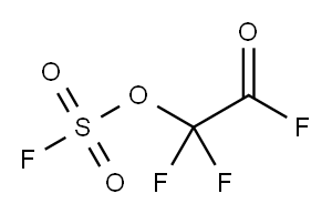 Fluorosulfuric acid, 1,1,2-trifluoro-2-oxoethyl ester Structure