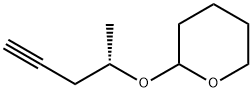 2H-Pyran, tetrahydro-2-[[(1S)-1-methyl-3-butyn-1-yl]oxy]- Structure