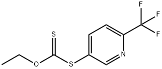 Carbonodithioic acid, O-ethyl S-[6-(trifluoromethyl)-3-pyridinyl] ester 구조식 이미지