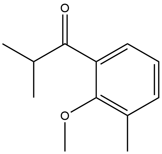 1-(2-Methoxy-3-methylphenyl)-2-methyl-1-propanone Structure