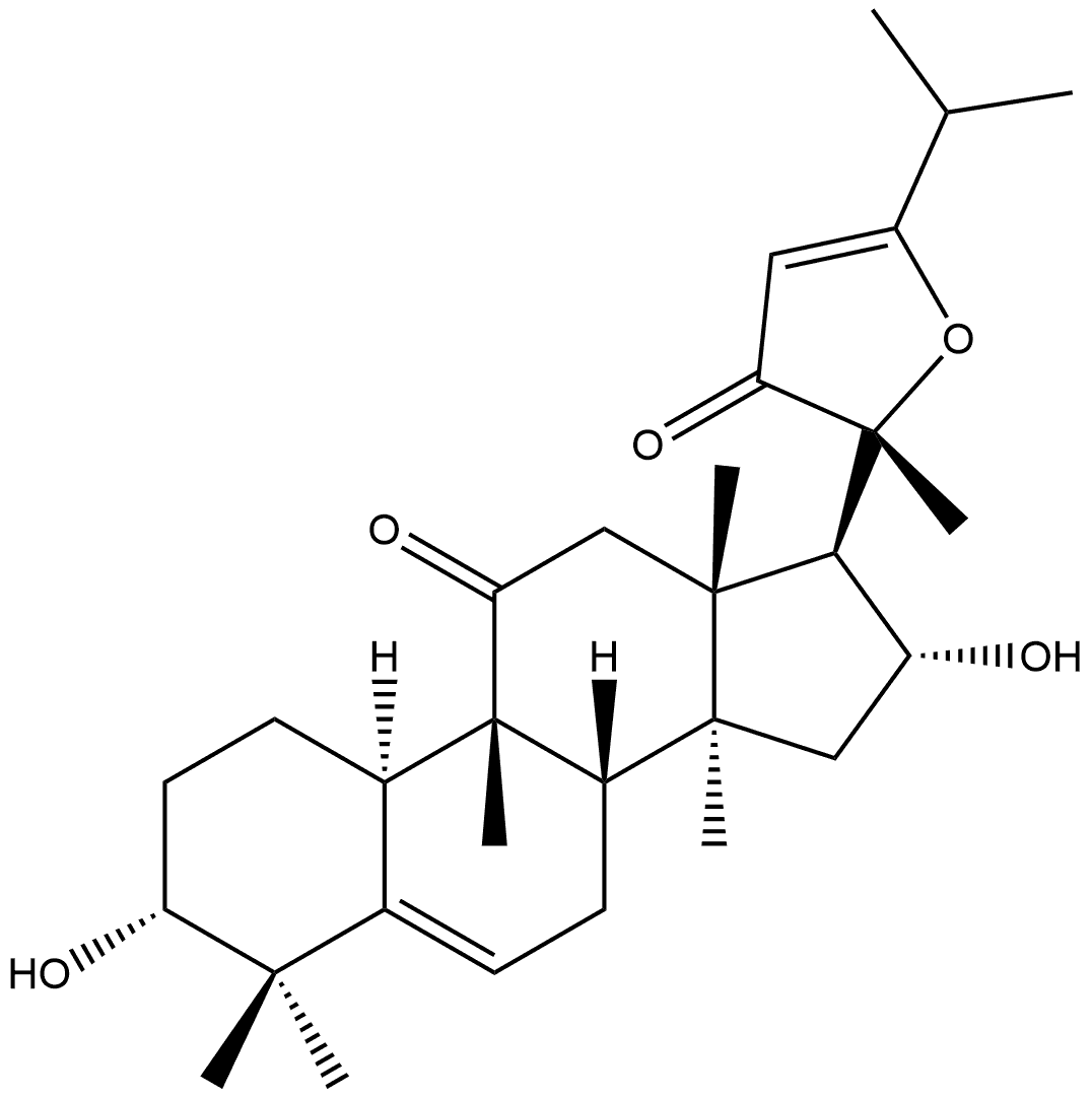 19-Norlanosta-5,23-diene-11,22-dione, 20,24-epoxy-3,16-dihydroxy-9-methyl-, (3α,9β,10α,16α)- Structure