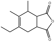 1,?3-?Isobenzofurandione, 6-?ethyl-?3a,?4,?7,?7a-?tetrahydro-?4,?5-?dimethyl- 구조식 이미지