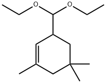 Cyclohexene, 3-?(diethoxymethyl)?-?1,?5,?5-?trimethyl- Structure