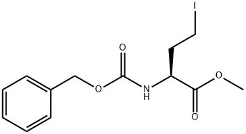 Butanoic acid, 4-iodo-2-[[(phenylmethoxy)carbonyl]amino]-, methyl ester, (2S)- Structure