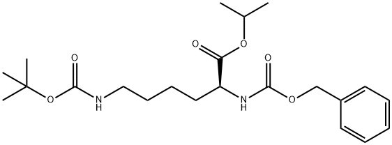 L-Lysine, N6-[(1,1-dimethylethoxy)carbonyl]-N2-[(phenylmethoxy)carbonyl]-, 1-methylethyl ester 구조식 이미지