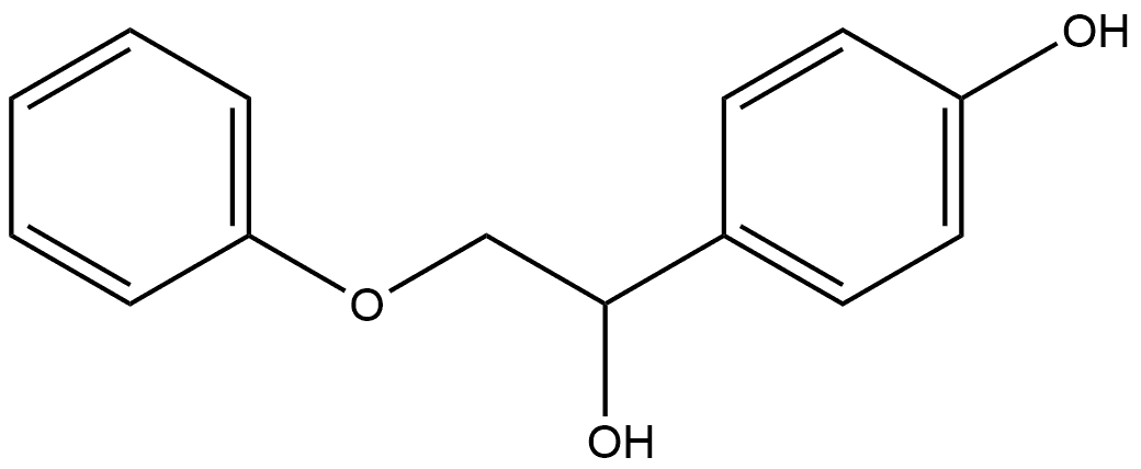 Benzenemethanol, 4-hydroxy-α-(phenoxymethyl)- Structure