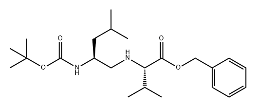 L-Valine, N-[(2S)-2-[[(1,1-dimethylethoxy)carbonyl]amino]-4-methylpentyl]-, phenylmethyl ester 구조식 이미지
