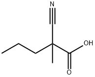 Pentanoic acid, 2-cyano-2-methyl- 구조식 이미지