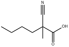 Hexanoic acid, 2-cyano-2-methyl- Structure