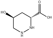 (3R,5S)-Hexahydro-5-hydroxy-3-pyridazinecarboxylic acid Structure