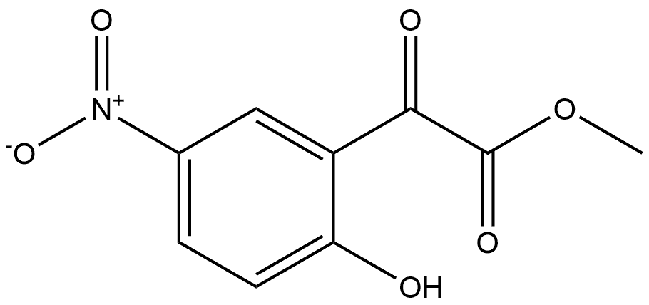 Benzeneacetic acid, 2-hydroxy-5-nitro-α-oxo-, methyl ester Structure