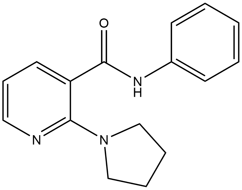 N-Phenyl-2-(1-pyrrolidinyl)-3-pyridinecarboxamide Structure