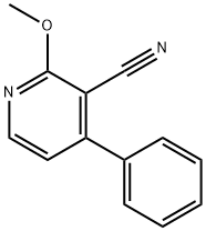 3-Pyridinecarbonitrile, 2-methoxy-4-phenyl- Structure