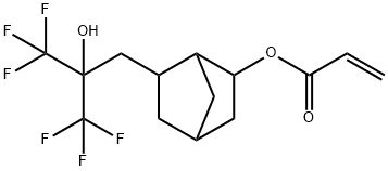 2-Propenoic acid, 6-[3,3,3-trifluoro-2-hydroxy-2-(trifluoromethyl)propyl]bicyclo[2.2.1]hept-2-yl ester Structure