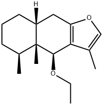 Naphtho[2,3-b]furan, 4-ethoxy-4,4a,5,6,7,8,8a,9-octahydro-3,4a,5-trimethyl-, (4S,4aR,5S,8aR)- Structure