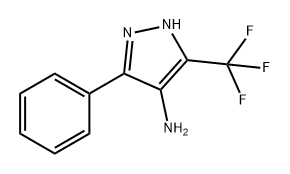 1H-Pyrazol-4-amine, 3-phenyl-5-(trifluoromethyl)- Structure
