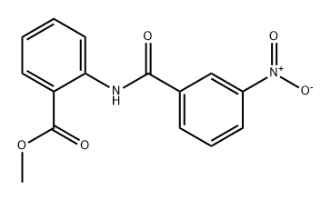 Benzoic acid, 2-[(3-nitrobenzoyl)amino]-, methyl ester Structure