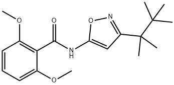 Benzamide, 2,6-dimethoxy-N-[3-(1,1,2,2-tetramethylpropyl)-5-isoxazolyl]- Structure