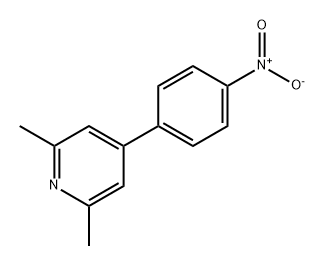 Pyridine, 2,6-dimethyl-4-(4-nitrophenyl)- Structure