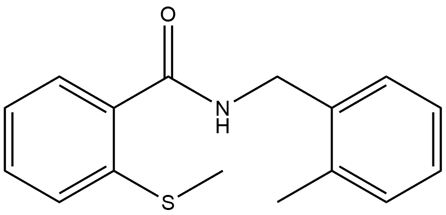 N-[(2-Methylphenyl)methyl]-2-(methylthio)benzamide Structure