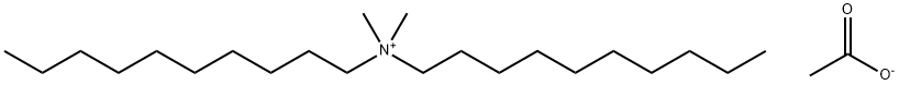 1-Decanaminium, N-decyl-N,N-dimethyl-, acetate (1:1) Structure