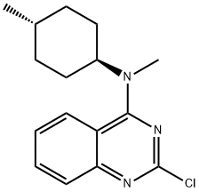 2-Chloro-N-methyl-N-(trans-4-methylcyclohexyl)quinazolin-4-amine 구조식 이미지