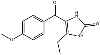 4-Ethyl-1,3-dihydro-5-(4-methoxybenzoyl)-2H-imidazol-2-one Structure