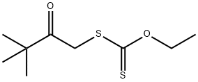 Carbonodithioic acid, S-(3,3-dimethyl-2-oxobutyl) O-ethyl ester Structure