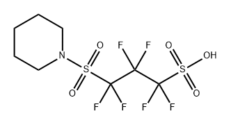 1-Propanesulfonic acid, 1,1,2,2,3,3-hexafluoro-3-(1-piperidinylsulfonyl)- Structure