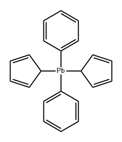 Plumbane, di-2,4-cyclopentadien-1-yldiphenyl- Structure